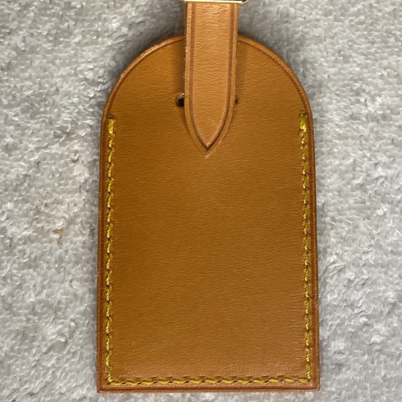 Vintage Louis Vuitton Luggage Tag in Vachetta Leather (06H) - Picture 5 of 6